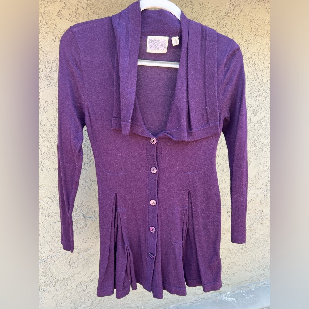 Rosie Neria Long Button-up Cardigan Sweater (Anthropologie)